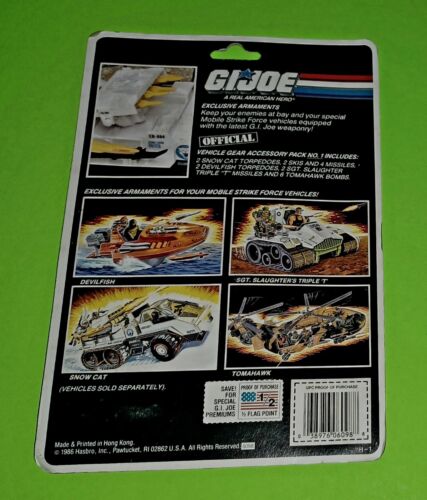 1986 GI JOE ARAH VEHICLE GEAR ACCESSORY PACK #1 HASBRO FACTORY SEALED MOC 🔥 - Picture 5 of 5