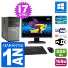 PC tour DELL 7020 Bildschirm 22 " Intel i7-4790 RAM 16Go Scheibe 500Go Windows