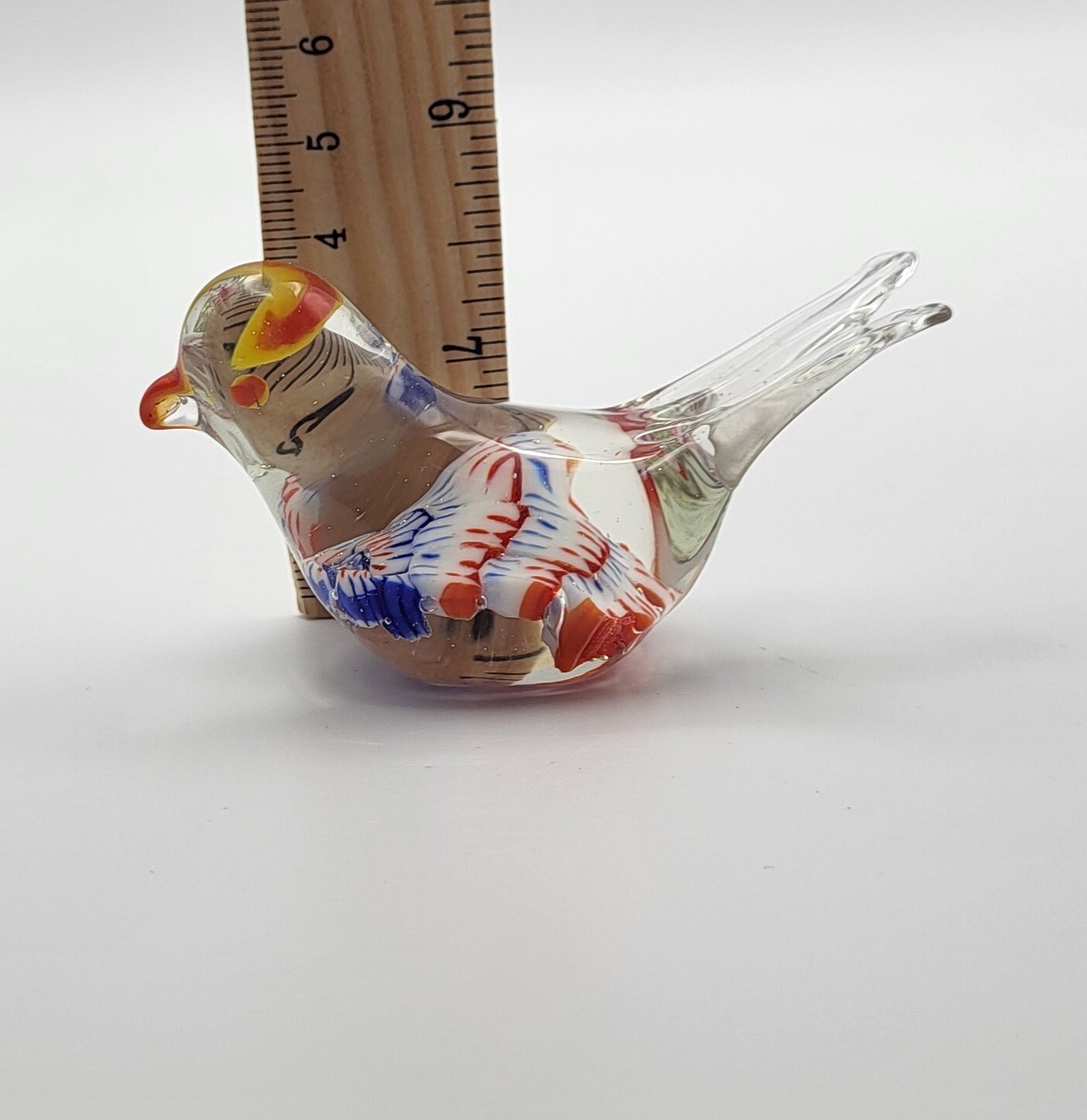 Vintage Glass Bird Ornament 3.25in x 1.5in eBay