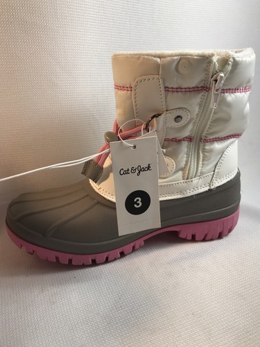 Lace up Snow Boots White 