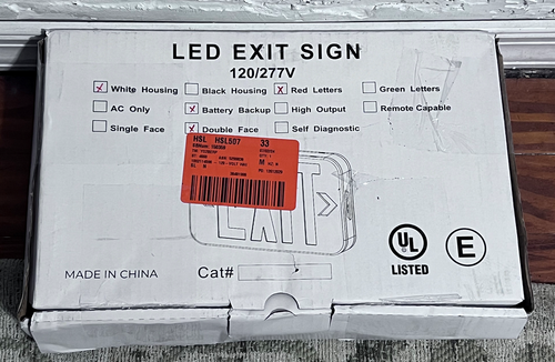 Progress Lighting PETPE-UR-30, 120-Volt White Integrated LED Exit Sign - Picture 2 of 7