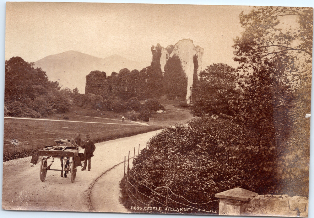 Vintage W.L. Photo Print of Ross Castle in Killarney, Ireland & England