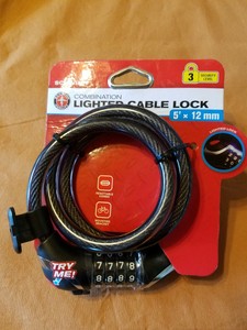 schwinn combination lighted cable lock