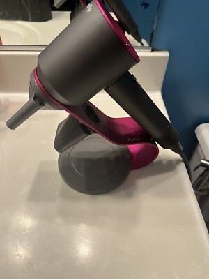Dyson Supersonic 3466 Hair Dryer - Iron/Fuchsia With Attachments And Caring Bag