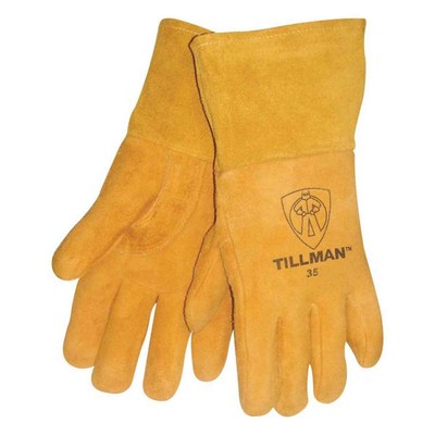 Tillman 35 Top Grain Deerskin Foam Lined Thumb Strap MIG Welding Gloves Large