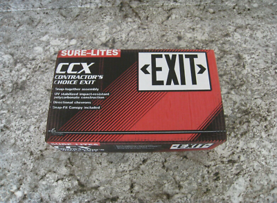 New Cooper Sure-Lites CCX60RWH CCX Contractors Choice Exit Sign