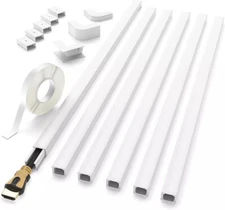 Cord Hider 94In Cord Cover Wall Paintable Wire Hider Cable Cover Raceway White