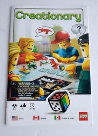 Lego Creationary Original Game Nearly Complete Manual Boxed Extra Pieces