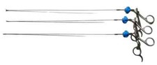 Laparoscopy Semi-Rigid Scissors and Alligator Jaw Grasper Forceps 5Fr 450mm 3Pc