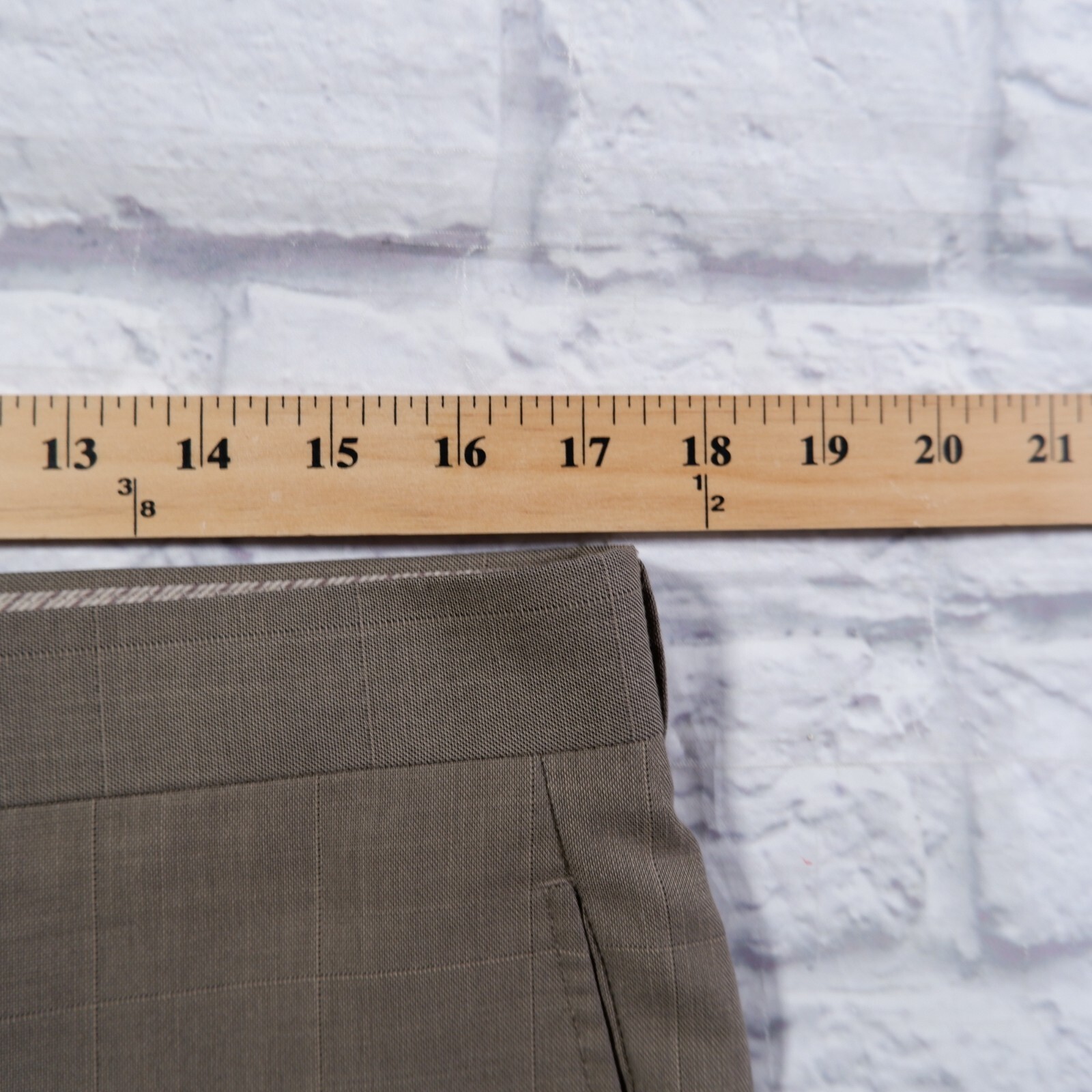 Calvin Klein Brown Flat Front Polyester Straight … - image 5