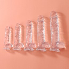 Jelly Dildos Suction Cup - 6/7/8/9 IN Anal Vagina Dildo Sex Toys for Women