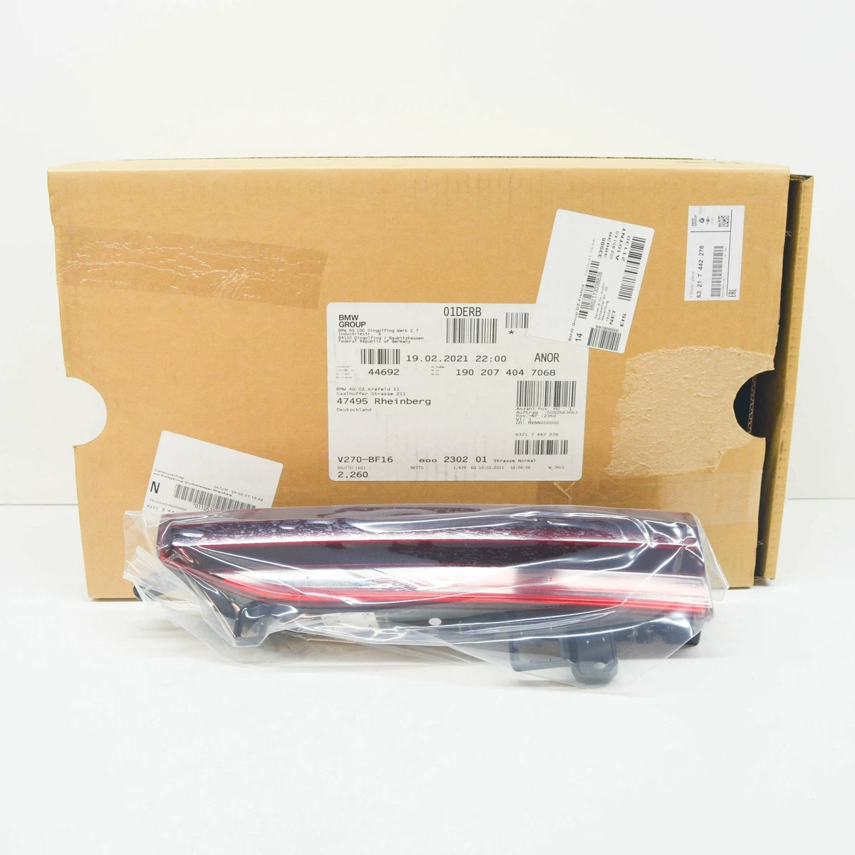 NEW BMW X6 G06 REAR RIGHT LED TAILLIGHT 63217442278 ORIGINAL | eBay