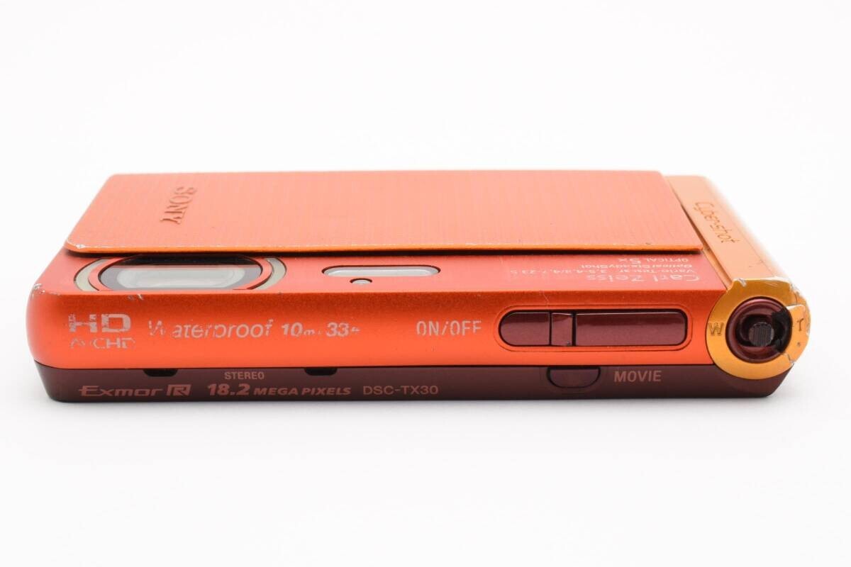 ＊完動品　SONY Cybershot DSC-TX30 Sony Cyber-shot DSC-TX30 18.2MP Digital Camera - Orange for