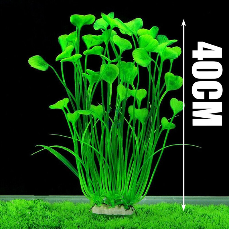 Aquarium 40cm Artificial Simulation Water Plants Fish Tank Plant Grass