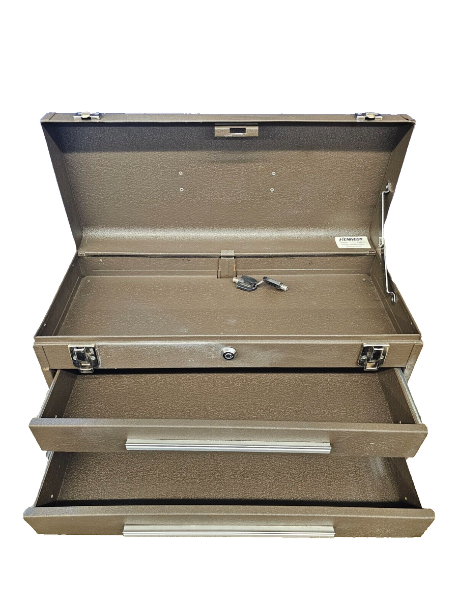 Kennedy 220B-1 Tool Box Storage Case Handheld Carry on Metal Box