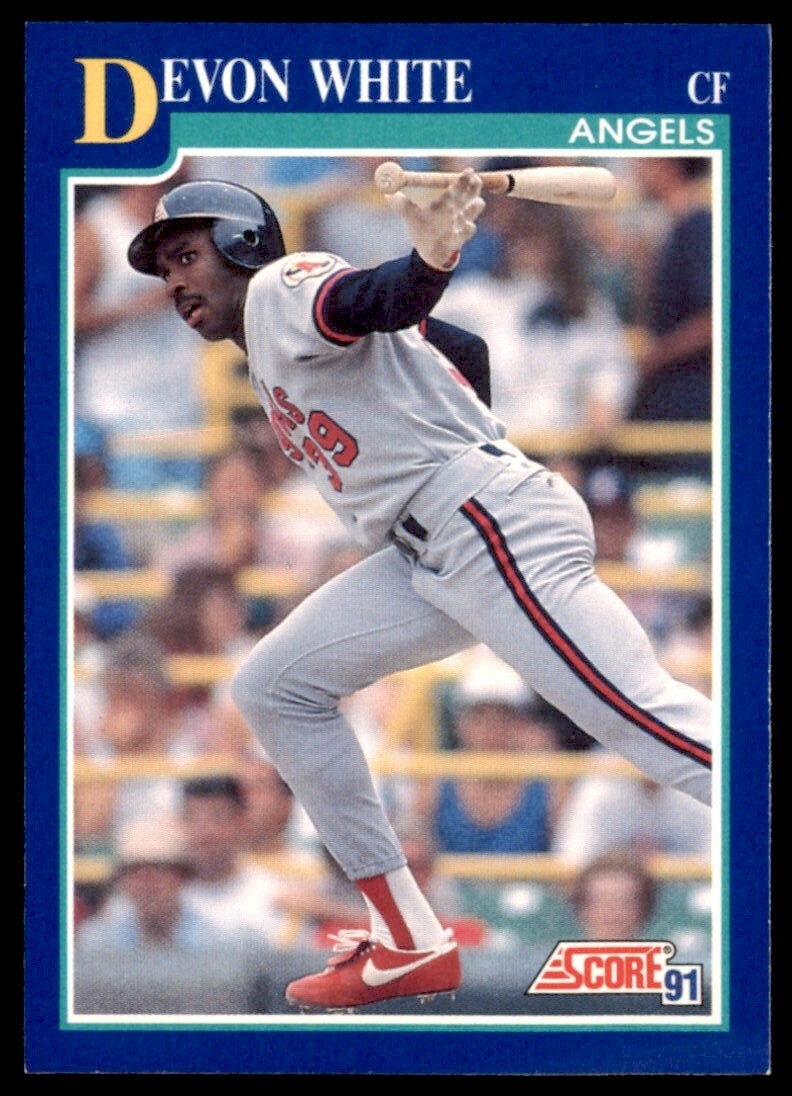 1991 Score Devon White California Angels #466