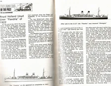 FLANDRIA (1922) - SEA BREEZES magazine REVIEW of this ship! Mar. 1978 (F)