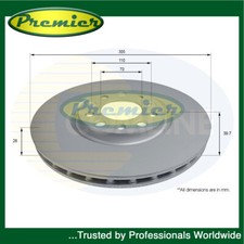 Image of Premier Front Brake Disc Fits Alfa Romeo Giulietta 159 Jeep Renegade Fiat 500 #1