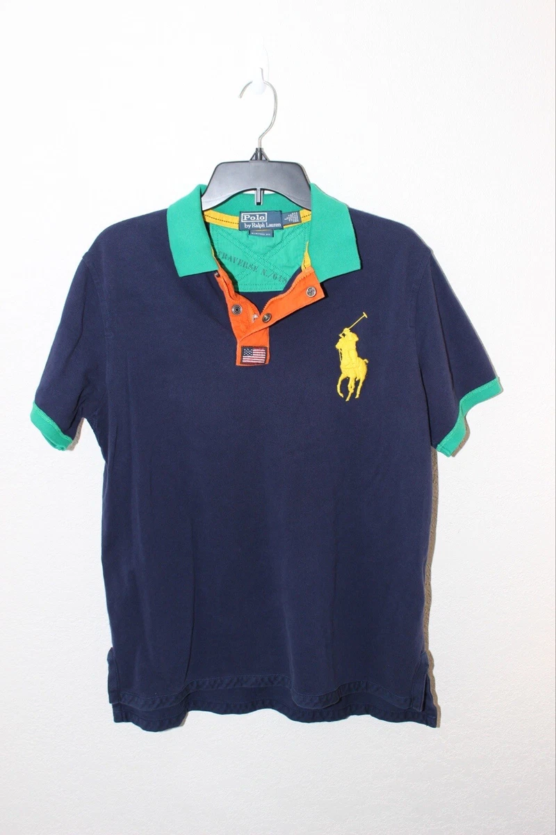 Ralph Lauren men's vintage polo shirt large - great cond - very unique 90’s VTG