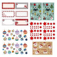 Weihnachten Sticker Set Zum Dekorieren Etiketten Advent Aufkleber Basteln Diy