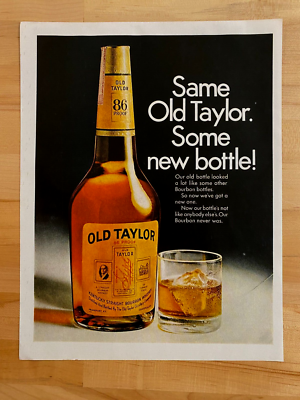 1968 Print Ad Old Taylor Bourbon Whiskey 86 Proof | eBay