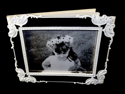Keepsake Guest Book, ''Black & White'' Polyresin Cover, 1000 Name Entries, #SL1759