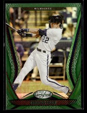 2020 Panini Chronicles #24 Christian Yelich Certified Green card