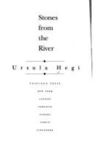 Stones from the River by Hegi, Ursula - Picture 1 of 1