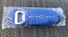 *RARE* NEW Bud Light BL Logo Beer Bottle Opener Necklace-Wide Handle w/ Lanyard