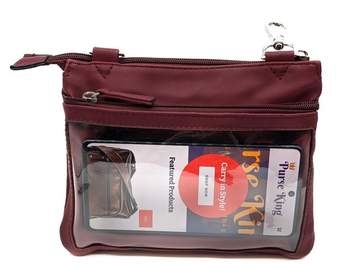 Sacoche Smartphone Écran Tactile avec Organisateur Blocage RFID Bandoulière Légère - Photo 4/40