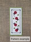 Counted Cross Stitch Ladybug Bookmark Pattern
