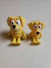 Bluey Friend LUCKY and LUCKY'S DAD Pat Yellow Lab Dog Replacement Figures