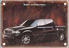 Vintage 1999 Lincoln Blackwood Auto Ad Reproduction Retro Look Metal Sign A1354