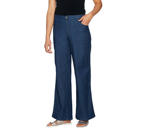 Chambray Pants Size 8 Dark Indigo | eBay