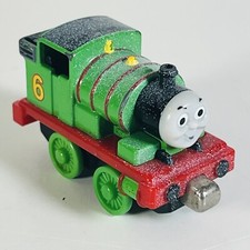 Percy Winter Snow Covered Thomas the Train Tank Engine Diecast Metal Take Play
