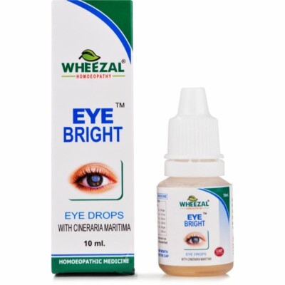 Wheezal Eye Bright Eye Drops For Eye Strain, Watery Eyes, Irritation (10ml)