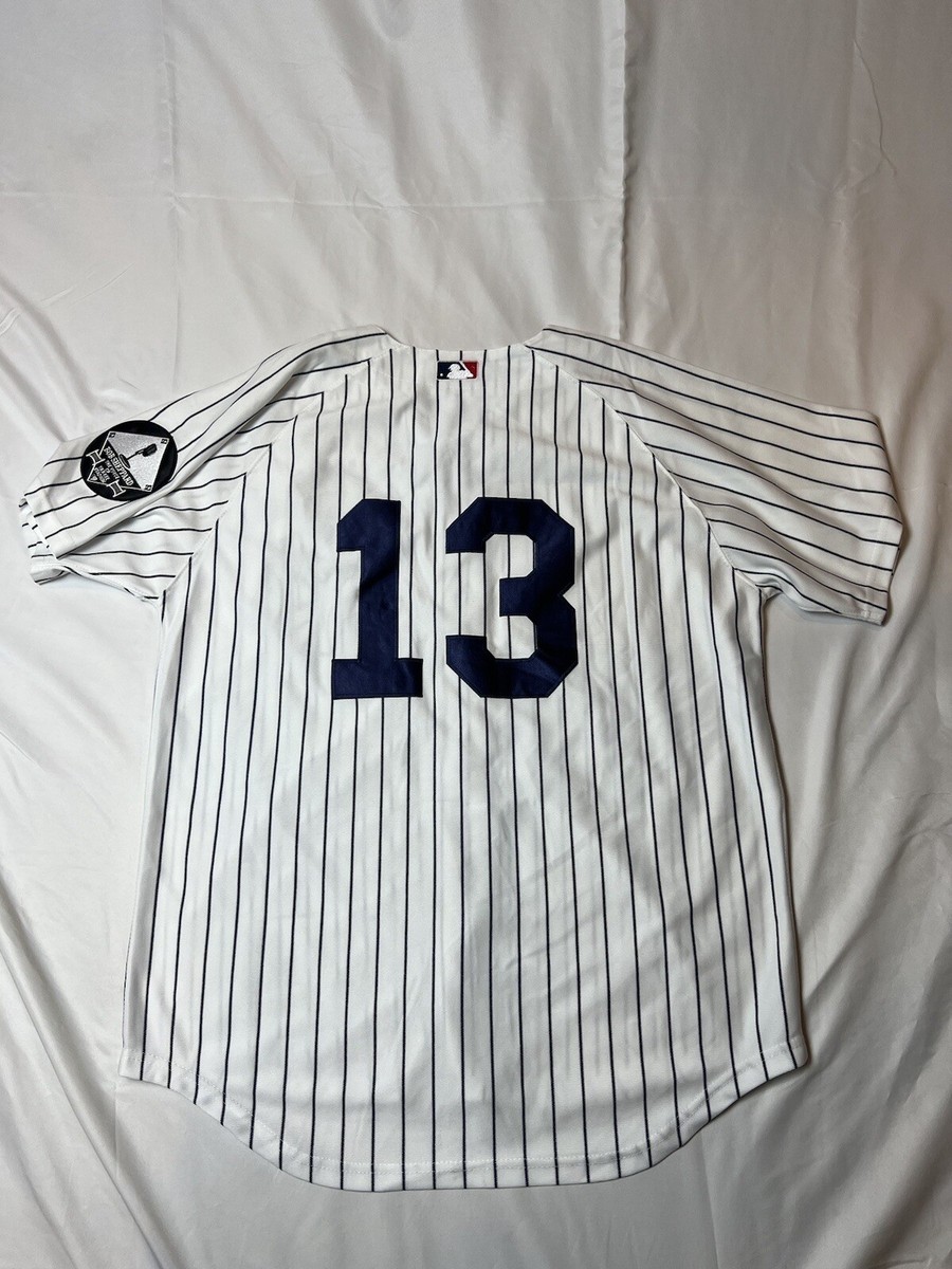 Majestic NY Yankee Alex Rodriguez Bob Sheppard GMS Patches