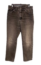 Vintage Lee Black Faded Distressed Jeans USA Grunge Punk Skater Denim 32 X 30