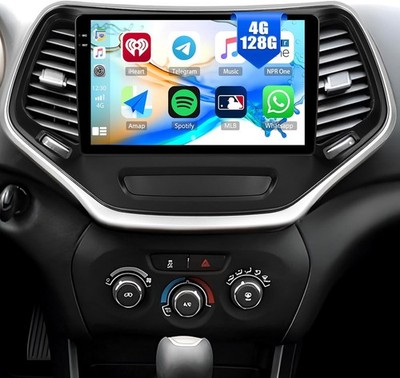 128GB Android 15 Car Stereo Radio Carplay For Jeep Cherokee Sport 2013-2018 +CAM