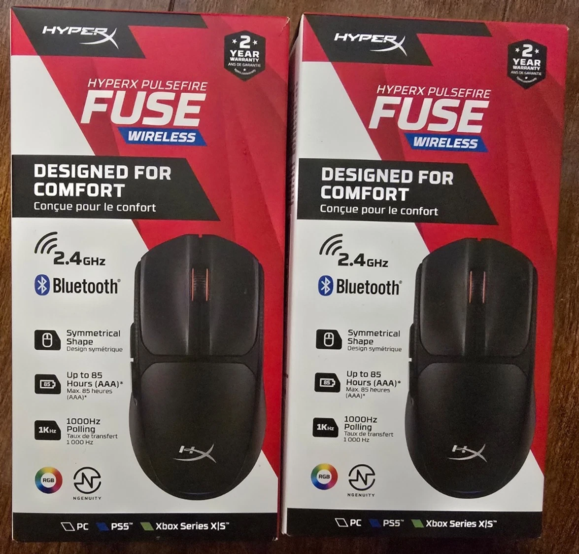 HyperX Pulsefire Fuse – Mouse Gaming Wireless Leggero Da 75g, Fino A 85 Ore Di Autonomia E Sensore Fino A 12K DPI - 4