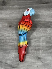 Tonala Mexico Folk Art Hanging Bird Ceramic Sculpture Signed JJGV (CB)