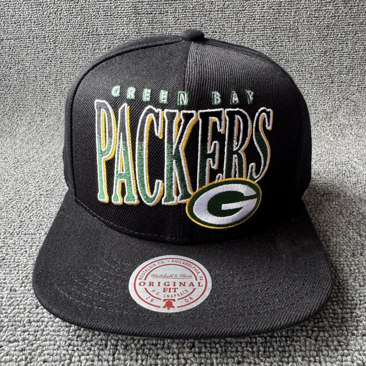 Mitchell & Ness Green Bay Packers Original Fit Snapback Hat