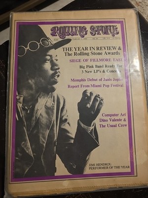 Rolling Stone Magazine Jimi Hendrix Performer of the Year Issue No.26