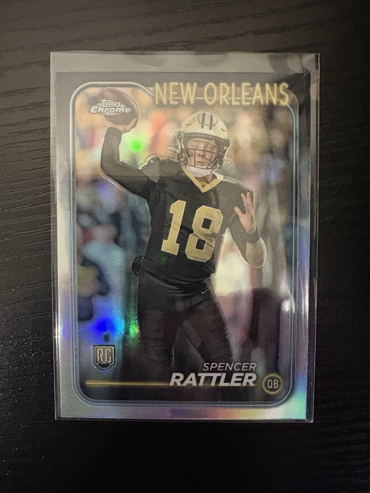 2024 Topps Chrome - Rookies Spencer Rattler #213 Refractor (RC)