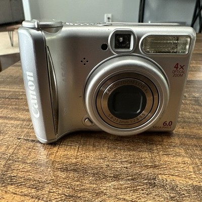 Canon PowerShot A540 6MP Digital Camera 4x Optical Zoom Silver