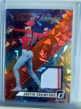 2024 Donruss  Prospect Jersey Kings Justin Crawford #PJK-JC Orange Ice (MEM, RC)
