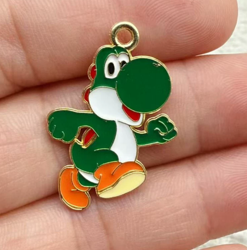 Set Cartoon Mario Metall Charm Anhänger zum Selbermachen Ohrring Halskette Schmuck