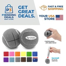 Durable Rubber Walker Tennis Ball Glides - Protects Floors and Enhances Mobility