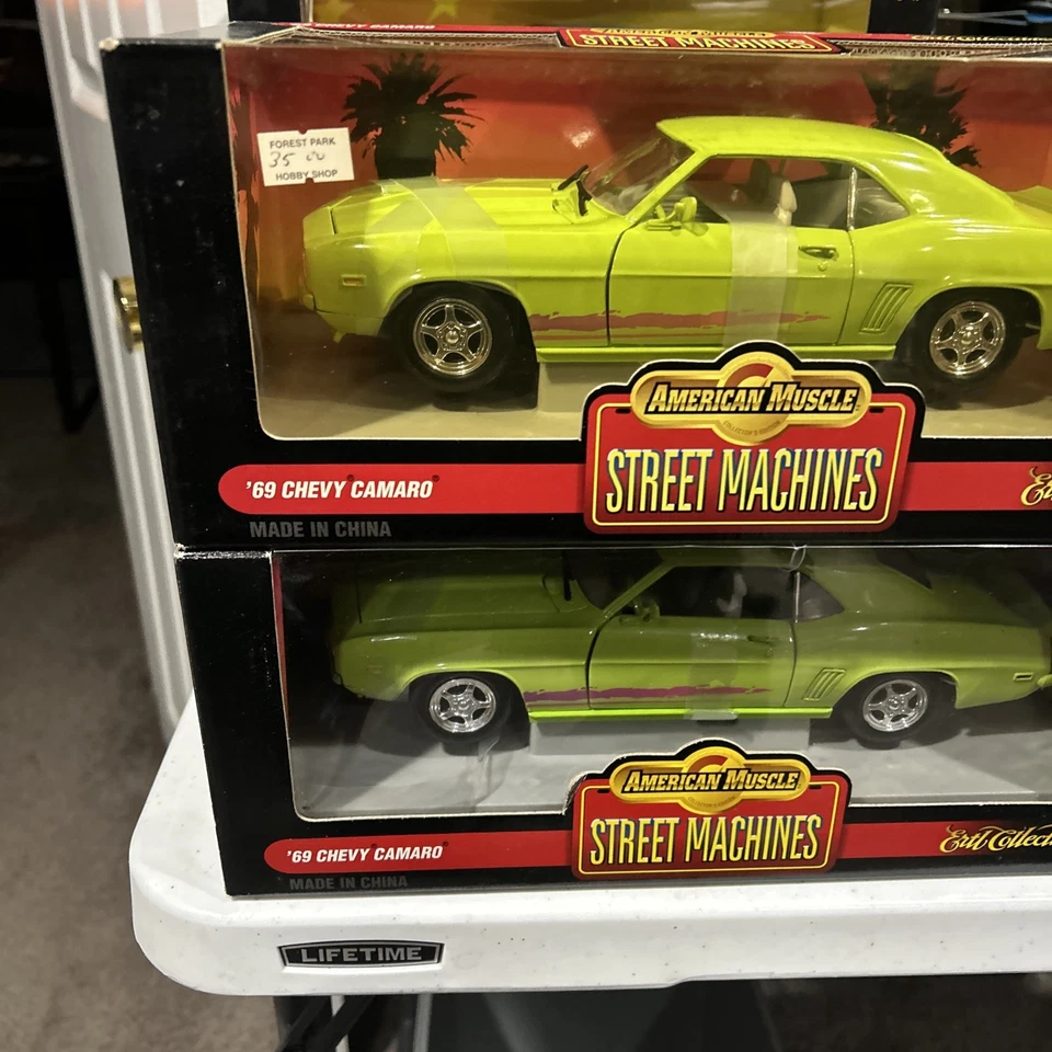 Ertl American Muscle Street Machines de colección Chevy Camaro 69 diecast escala 1:18 nuevo en caja Foto 2 de 4