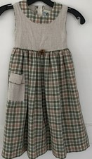 Usar-Trachten Vintage German Dirndl Plaid Multicolor Size Girls 4T-5 104 